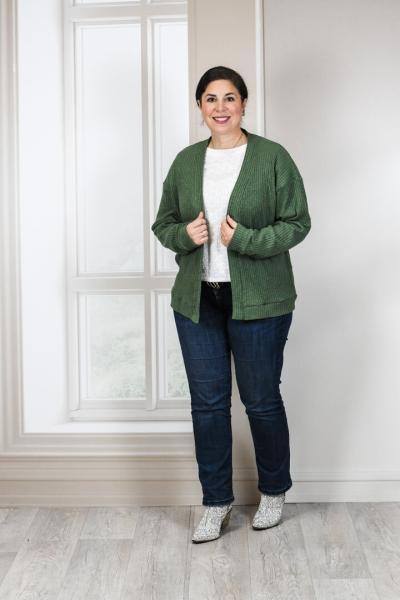 Beispiel Papierschnittmuster Oversize Cardigan "Clea" 